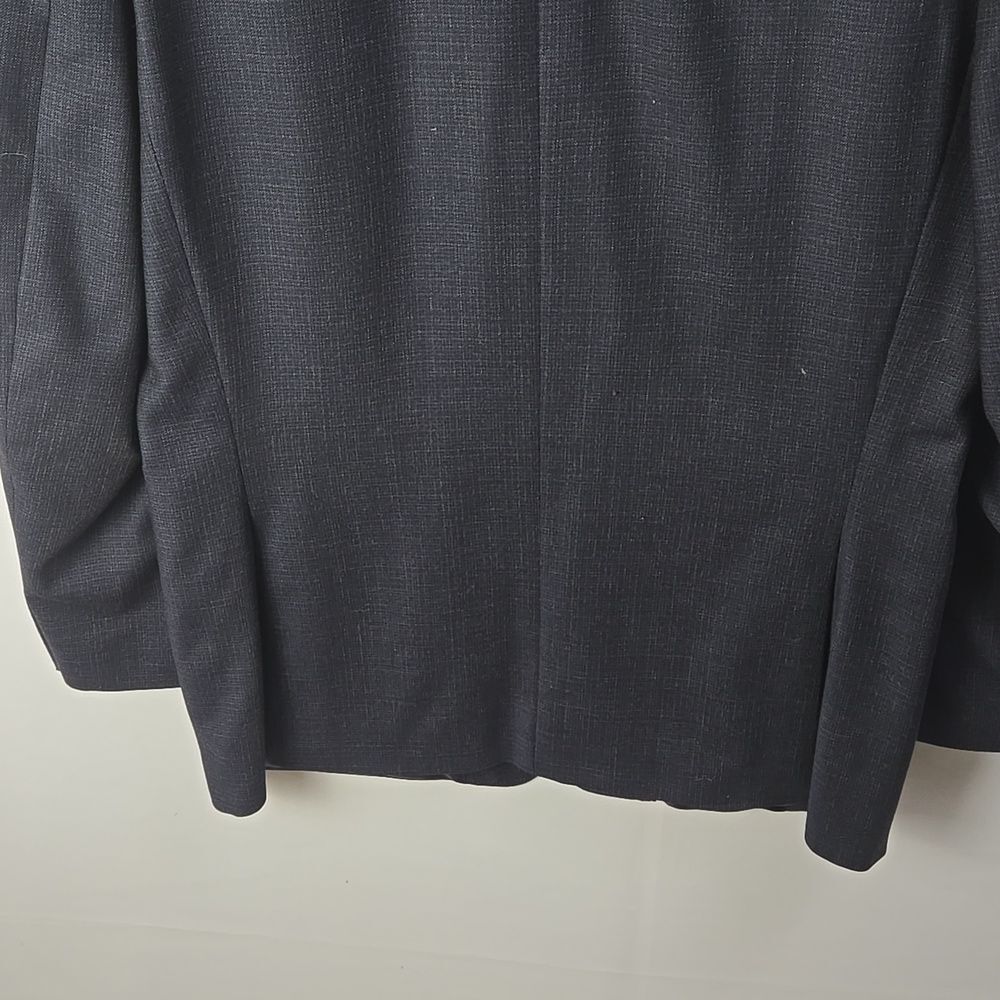 Calvin Klein Mens Black Wool Notch Lapel Two Button Blazer Sz 42L Professional - Picture 8 of 11